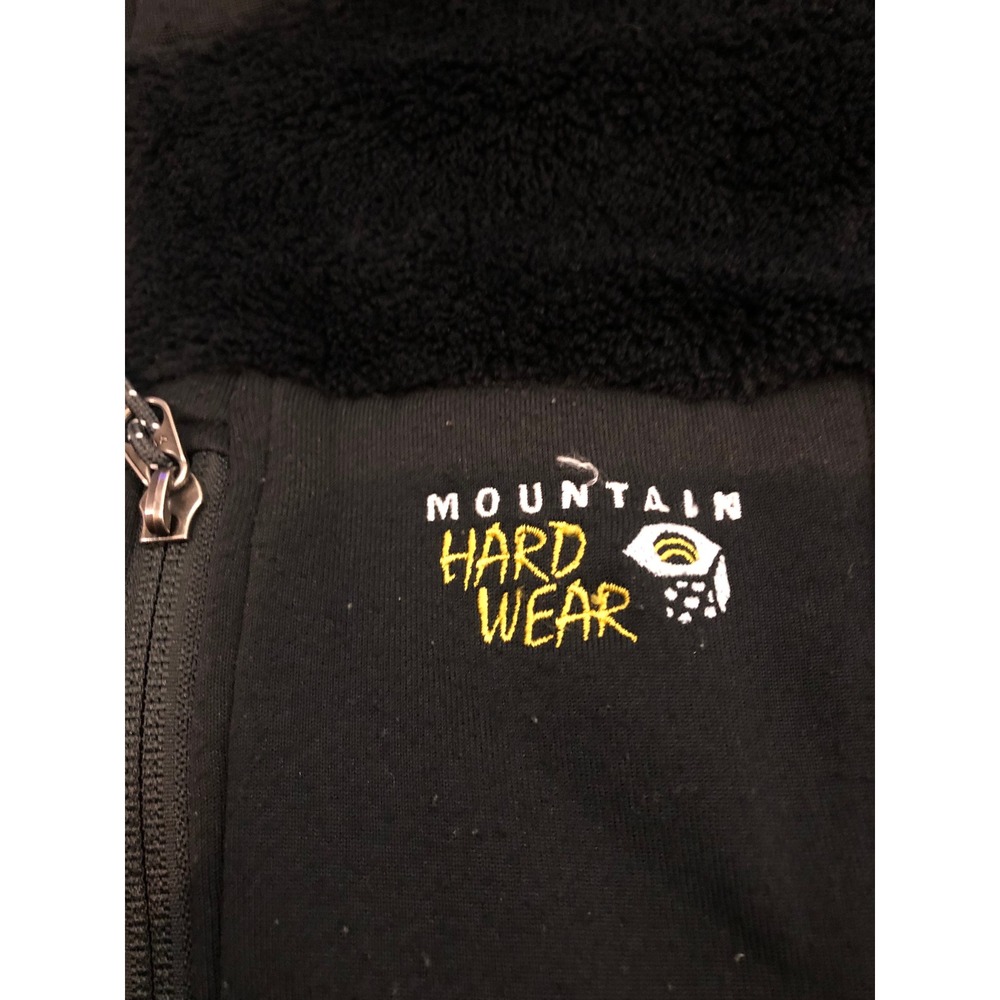 Mountain Hardwear Fleece Jacket Womens Medium Black Polartec Monkey Man Style - Picture 2 of 10